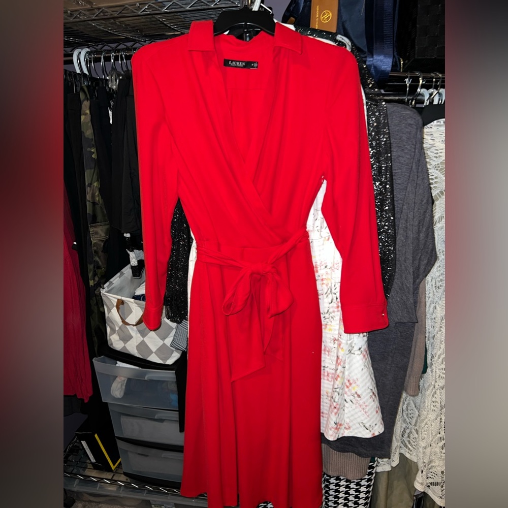 Ralph Lauren red dress